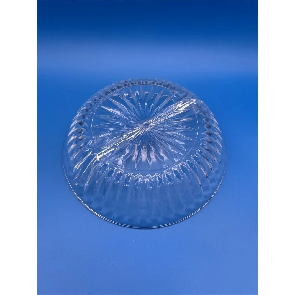Princess House Royal Highlight Divided Relish Dish Clear Glass Starburst Serving
